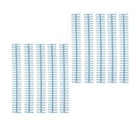 Xiuganpo Plastic Strip Binding Spines with Good Gloss 1/2in Diameter, 10pcs Total for Easy Paper Compilation (Light Blue)