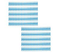 Xiuganpo Plastic Strip Binding Spines with Good Gloss 1/2in Diameter, 10pcs Total for Easy Paper Compilation (Blue)