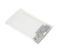Xiuganpo Portable 2.5" Hard Drive Case Easy To Install USB3.0 Transmission Rate Transparent External Hard Drive Enclosure for 10 for 8 for SE ME 2000 XP (U25TY3.0)