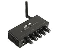 Xiuganpo Portable 6.5mm Karaoke Mixer with Dual Microphone Input for DJ Music Stage, Aluminium Alloy