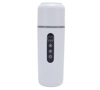 Xiuganpo Portable Car Heating Cup, 500 Ml of Car Wheels Safe Keep Warm 12 V 24 V Universal 316 Stainless Steel for the Trip (White)