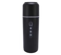 Xiuganpo Portable Car Heating Cup, 500 Ml of Car Wheels Safe Keep Warm 12 V 24 V Universal 316 Stainless Steel for the Trip (Black)