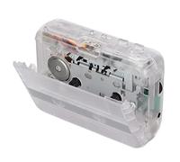 Xiuganpo Portable Cassette Player, Bluetooth Transmitter Music Transfer with 3.5mm Jack for Car Tape to MP3 Conversion (Transparent)