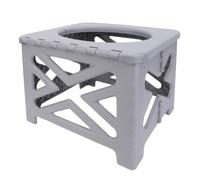 Xiuganpo Portable Potty for Toddler Travel, Camping Toilet Small Foldable Size Compact Training Toilet Seat for Kids Boys Girls, Mobile in Car for Camping Outdoor Indoor (Grey)