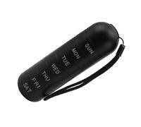 Xiuganpo Portable Weekly Planner with Sealed Silicone Ring, 7 Day Box for Home, Tablet Case for Travel, Aluminum PP Rubber