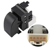 Xiuganpo Power Fit for Master Window Switch, Durable Power Window Control Switch Button Fit for 91-98, Black Plastic, 1 Unit