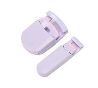 Xiuganpo Precise Wide Angle Mini Eyelash Curler Set Ergonomic Design for Women with Replacement Silicone Pad, Portable Lashes Curler for Makeup Touch-ups (Purple)