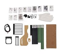 Xiuganpo Premium Aluminum Vertical Computer Host Bracket for PC Builders ATX MATX ITX Open Chassis (Green Black)