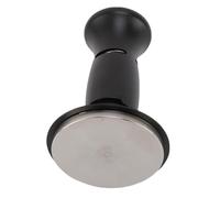 Xiuganpo Premium Coffee Tamper, Automatic Rebound Hammer, Uniform Tamping, Suitable for Various Coffee Beans, Stainless Steel, Aluminum, for Maker (Black)