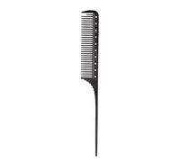 Xiuganpo Professional Aluminum Rat Tail Comb, Metal Hair Styling Pin Tail Comb for Women Men, Salon Barber Hairdressing Tool for Parting, Teasing, Braiding, Precision Sectioning, Smooth (Black)