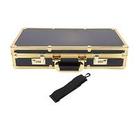 Xiuganpo Professional Portable Barber Case Hairdressing Storage Box Organizer with Password Lock for Hair Clippers, Stylists, and Hairdressers in Aluminum Alloy - Black 21.7 X 10.6 X 4.5in