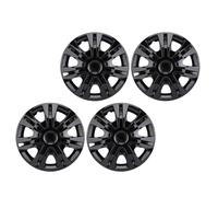 Xiuganpo Rad Margin Cover, Decorative Universal Adaptation Snapp on 4PCs 16 Inch Hub Caps Set Shock -tight for for R16 Tires (Black)