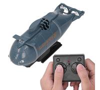 Xiuganpo RC Submarine, Bright LED Navigation Lights Dual Motor Propeller Drive with Forward Backward Up Down Left Right Rotation, Water Proof RC Submarine for Kids Over 8 Years Old (Blue)