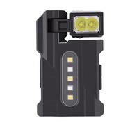 Xiuganpo Rechargeable EDC Flashlight, 1200mAh Dual Light Source Rotatable Head LED Flashlight with COB Panel and Magnetic Base, for Outdoor Camping Hiking Home Emergencies (DC11)