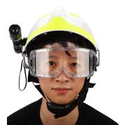 Xiuganpo Rescue Hard Hat with Anti-Impact Features, Headlamp, Goggles for