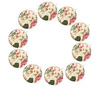 Xiuganpo Retractable Small Tape Measure 10PCS Cloth Body Measuring Tool Flexible Tailor Sewing Ruler Accurate Soft Tape for Chest Waist Hips Arms Thighs Portable Lightweight Fitness