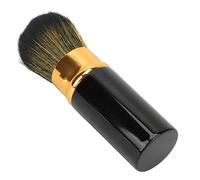 Xiuganpo Retractable Soft Bristle Makeup Brush for Precise Coloring, Strong Powder Grasping, and Portability, for Makeup Artist, Fiber Hair (Black)