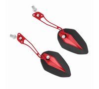 Xiuganpo Return Mirror, Collision Universal Rear View Mirror, Permanently in the Autocycle for Motorcycle (Red)