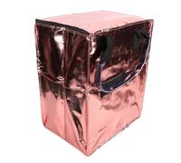 Xiuganpo Reusable Grocery Bag on Wheels, Collapsible Shopping Trolley with 4 360 Rotating Wheels and Foldable Design, for Laundry Camping Moving Groceries (Rose Gold)