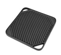 Xiuganpo Reversible Cast Iron Griddle Pan, 20 X 10.5 Inch | For Gas Stove, Induction & Campfire, Dual-sided with Smooth Side For Frying, Ribbed Side For Searing Steak, Easy Clean