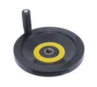 Xiuganpo Revolving Handle Hand Wheel Durable Precision Control Tool for Lathe Milling Machines 200mm Engineering Plastic 1 Piece