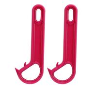 Xiuganpo Ring Pull Can Opener Set of 2 Easy Open Design for Elderly with Weak Hands 15x5.4cm ABS Material (Purple)