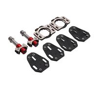 Xiuganpo Road Bike Pedals, 3 Bearing Self Locking Clamp | Double Sided Cleat Entry, Adjustable 0 to 15 Degree Floating, Metal Components for Racing Shoes, 520g Lightweight, 185kg Load