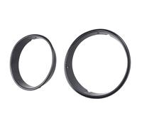 Xiuganpo Round Headlight Bezel Kit, Bevel Protector Cover of the Anti -impact Bevel 2pcs TJ -resistant Beacon Accompaniment Ring 1997 to 2006