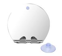 Xiuganpo Round Shape Anti-Fog Shower Mirror for Easy Shaving, Wall Hanging Bathroom Mirror with Strong Suction. Great Family, Husband, Boyfriend on Christmas, Birthday