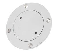 Xiuganpo Round Stainless Steel Boat Deck Plate for Marine Yacht Inspection Port Deck for Boat Equipment (4 Inch)