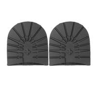 Xiuganpo Rubber Anti Slip Front Heel Soles Shoes Repair Tool for Comfortable Walking Protecting Shoes, Black, 1 Pair Ideal for Relieving Foot Pain, Resistant to Wear and Durable for Long Lasting