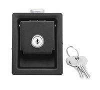 Xiuganpo RV Door Lock, RV Door Latch with 2 Keys, Deadbolt Design, Easy Installation, Reliable Trailer Lock for Motorhomes Power Distribution Cabinets Car Toolbox