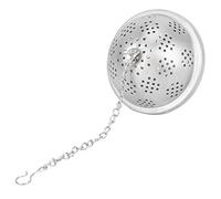 Xiuganpo Seasoning Filter Ball 304 Stainless Steel Mesh Design Strainer Kitchen Accessories for Tea, Hot Pot, for Family Gathering L Size 8.3cm (Small Size)