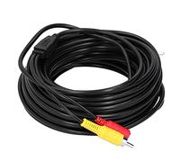 Xiuganpo Security Camera Cable Reliable Plug and Play Video Power Cord - Excellent EMI/RFI Protection - for Surveillance Camera/DVD Player (15m / 49.2ft)