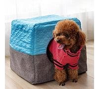 Xiuganpo Semi Enclosed Cat House with Non Slip Bottom, Breathable Linen