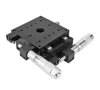 Xiuganpo SEMY80 AS XY Linear Stages, Manual Fine Tuning Precision Linear Guide Sliding Track with Cross Roller Type, for Laboratory Equipment Positioning Mechanical Movement