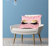 Xiuganpo Shining Eyelashes Pattern 30*50cm Pillow Case Stylish Cushion (M)