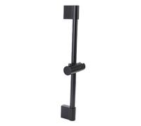 Xiuganpo Shower Drag Rod, Space -Saving a Key Lock Metal Shower Slider with Head Holder for Bathroom (Black)