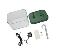 Xiuganpo Silent Electric Cat Water Fountain with Large Capacity, Transparent Body and Premium Materials, Water Dispenser for Safe and Happy Cats, 1.5 L (Green Lid)