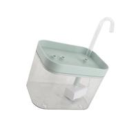 Xiuganpo Silent Electric Cat Water Fountain with Large Capacity, Transparent Body and Premium Materials, Water Dispenser for Safe and Happy Cats, 1.5 L (Blue Lid)