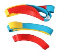 Xiuganpo Silicone Golf Practice Target Rings 3 in 1 Colorful Putting Training Aids with Visual Swing Direction Guide for Accuracy Improvement Golfers All Levels Indoor Outdoor