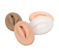 Xiuganpo Silicone Mouth Lip Model, 3D Silicone Lips 4 Pcs Elastic Light Dark Black Translucent Compact Soft for Tattooing