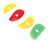 Xiuganpo Silicone Rib Set, 4 Colors Ceramic Rib Clay Tool Lightweight No Deformation for Crafts Shaping Smoothing