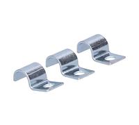 Xiuganpo Single Hole Pipe Clamp 20 Pack, 304 Stainless Steel Pipe Clip for Rubber Rings, Rustproof Galvanized Saddle Clamp Buckle for Pipes, Smooth Inner Ring Hose Clamps, (10mm)