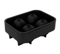 Xiuganpo Skull Shape Ice Mold, Unique Silicone Ice Tray for Creating Irregular Cubes At Home, Office, or Bar, Black, 11.5 X 8 X 4.5 Cm