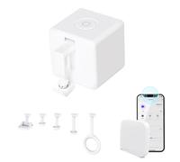 Xiuganpo Smart Button Pusher Fingerbot No Wiring Wireless Light Switch Bot for Home BT Hub Remote Control Automatic Voice Control for Hard-to- Places ABS White 1.35x1.35x1.35inch (ABS 2)