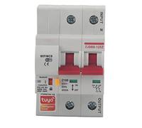 Xiuganpo Smart Circuit Breaker, 100A AC220V PA66 DSM Retardant, APP Remote Switch WiFi Smart Energy Monitor Switch Meter for Apartments and House Power Supply (2P 100A)