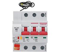 Xiuganpo Smart Circuit Breaker, 100A AC220V PA66 DSM Retardant, APP Remote Switch WiFi Smart Energy Monitor Switch Meter for Apartments and House Power Supply (3P 100A)