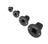 Xiuganpo Socket Adapter, Low Profile Impact Drive Reducing Set 4pcs Stainless Steel Magnetic Hold for Tight Spaces with Space Saving Stackable Design for Automotive Workshop Garage