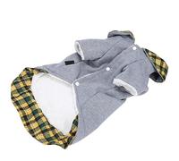 Xiuganpo Soft Cotton Dog Coat, Thicken Warm Pet Apparel for Small Medium | Yellow Winter Dog Sweater, Loose Cuffs, Adjustable Fit for Small to Large Breeds, Indoor Outdoor Wear